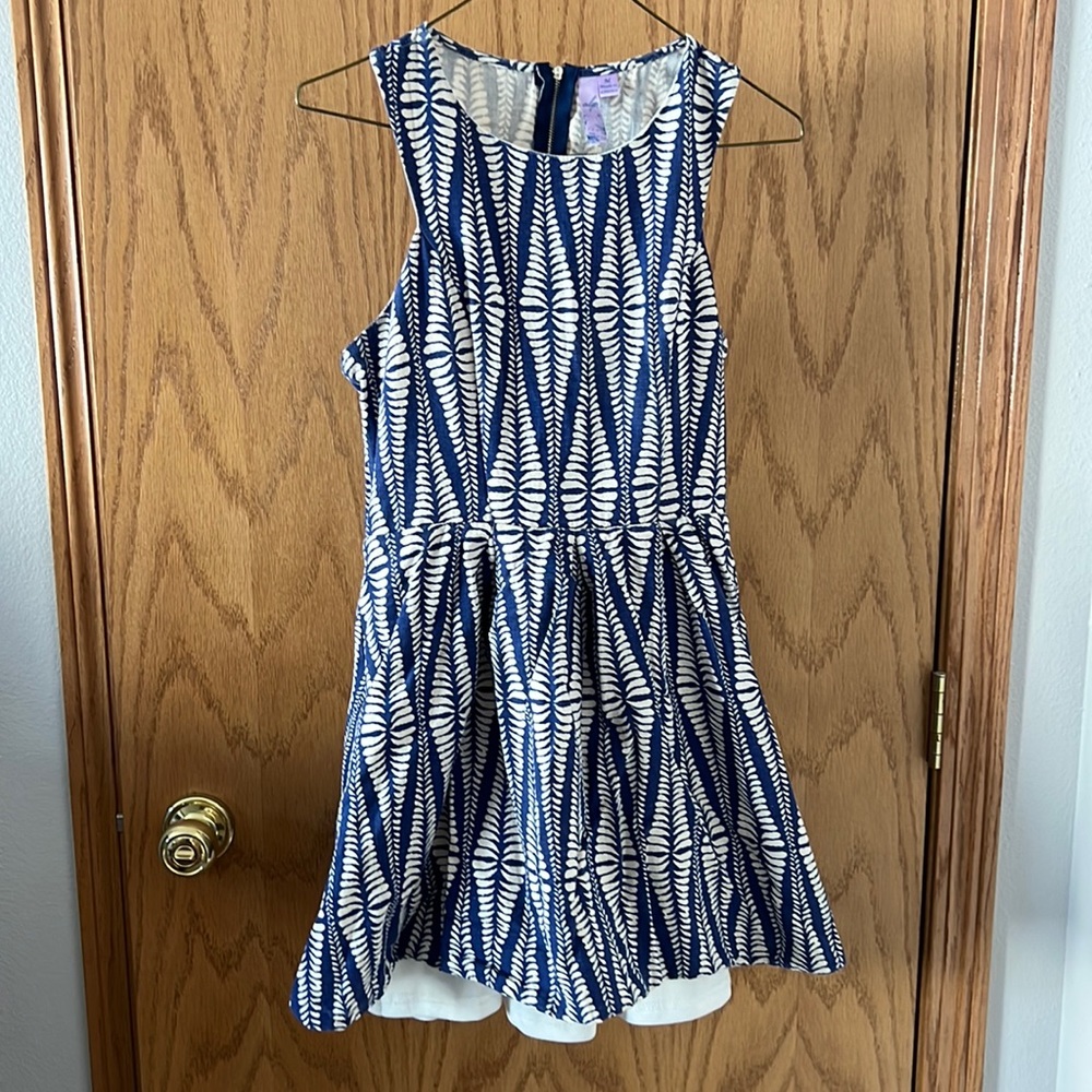 High neck mini dress